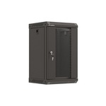 Rack 10″ 9U, sticlă, Lanberg, negru, 300 x 300 mm