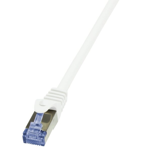 Cablu S/FTP LOGILINK Cat6a, LSZH, cupru, 3 m, alb, AWG26, dublu ecranat CQ3061S
