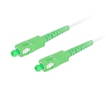Cablu retea fibra optica cu lungime 30 m si conectori SC/APC-SC/APC, Lanberg Z43088, SM, SIMPLEX 3.0MM G657A2 LSZH, alb