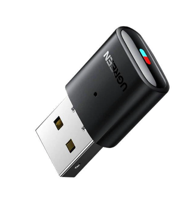 ADAPTOARE Bluetooth Ugreen,”CM408″conectare USB 2.0,suporta doar conectare casti bluetooth,distanta 10 m (pana la), Bluetooth v5.0, antena interna,negru „10928” (timbru verde 0.18 lei)-6957303819287
